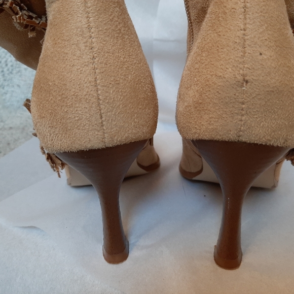 Ladies Ankle Boots Tan Premier Collection 8 - Picture 5 of 5